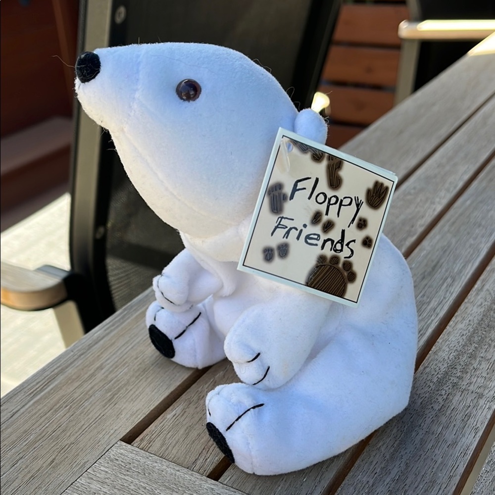 Floppy Friends White Plush Polar Bear